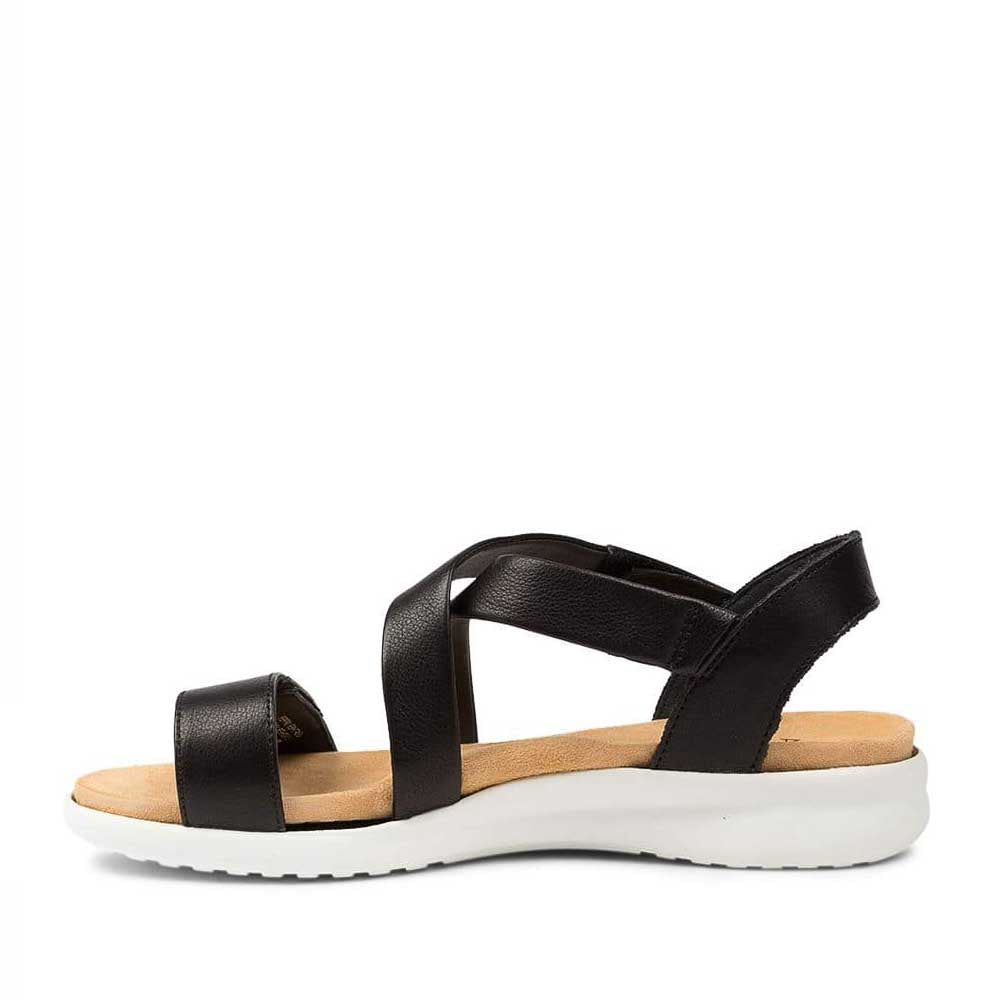 ZIERA BARNEY BLACK WHITE SOLE - Women Sandals - Collective Shoes 