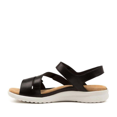 ZIERA BOYDE BLACK WHITE SOLE - Women Sandals - Collective Shoes 