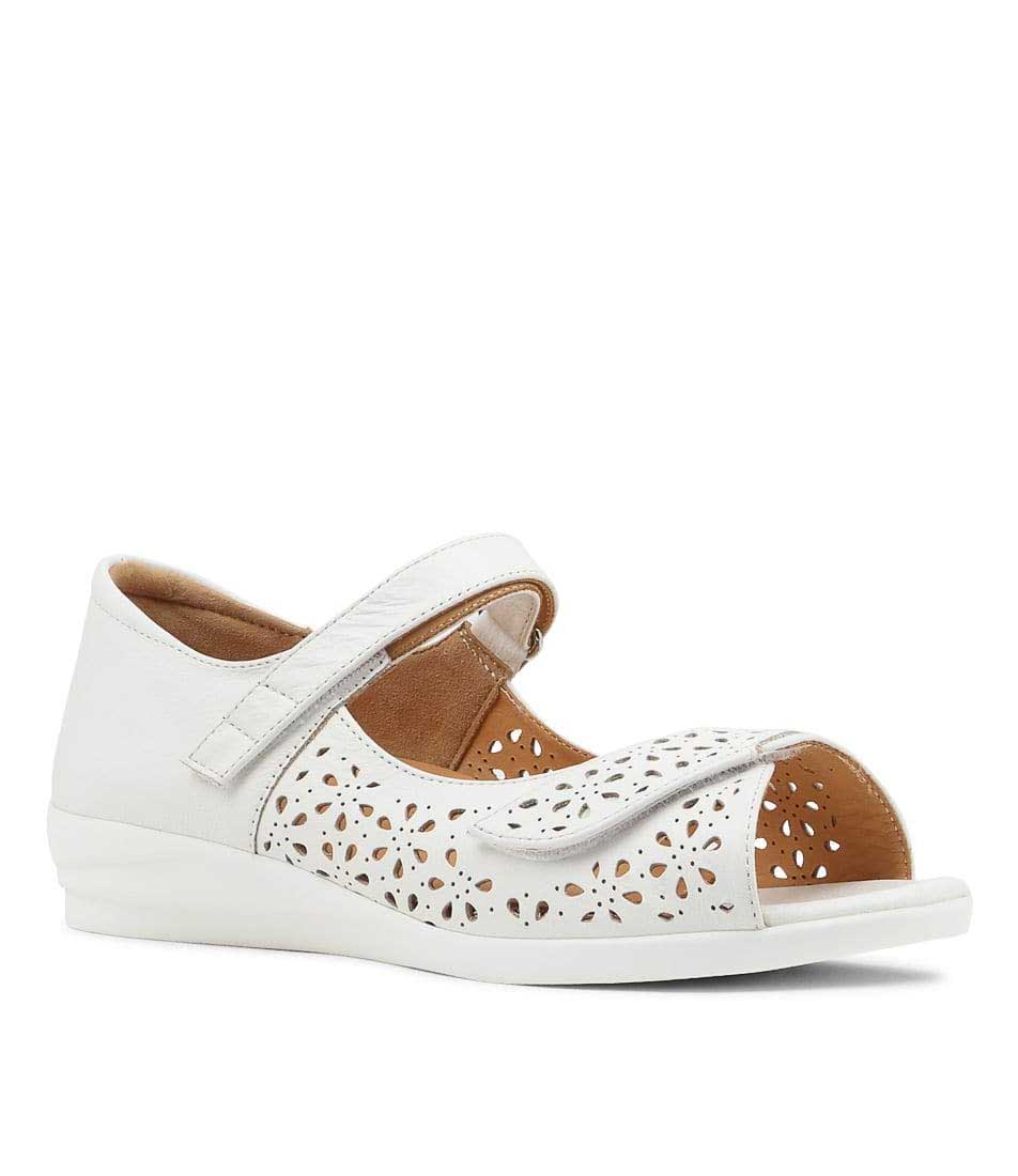 ZIERA DAFFODIL WHITE - Women Sandals - Collective Shoes 