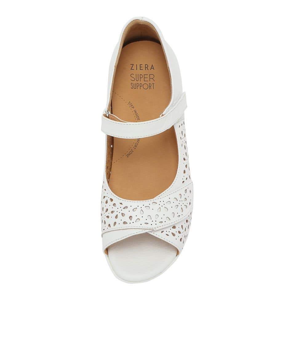ZIERA DAFFODIL WHITE - Women Sandals - Collective Shoes 