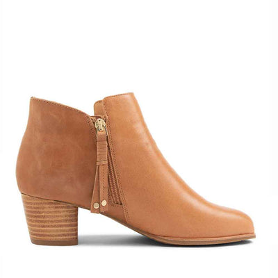 ZIERA GRIMM TAN - Women Boots - Collective Shoes 