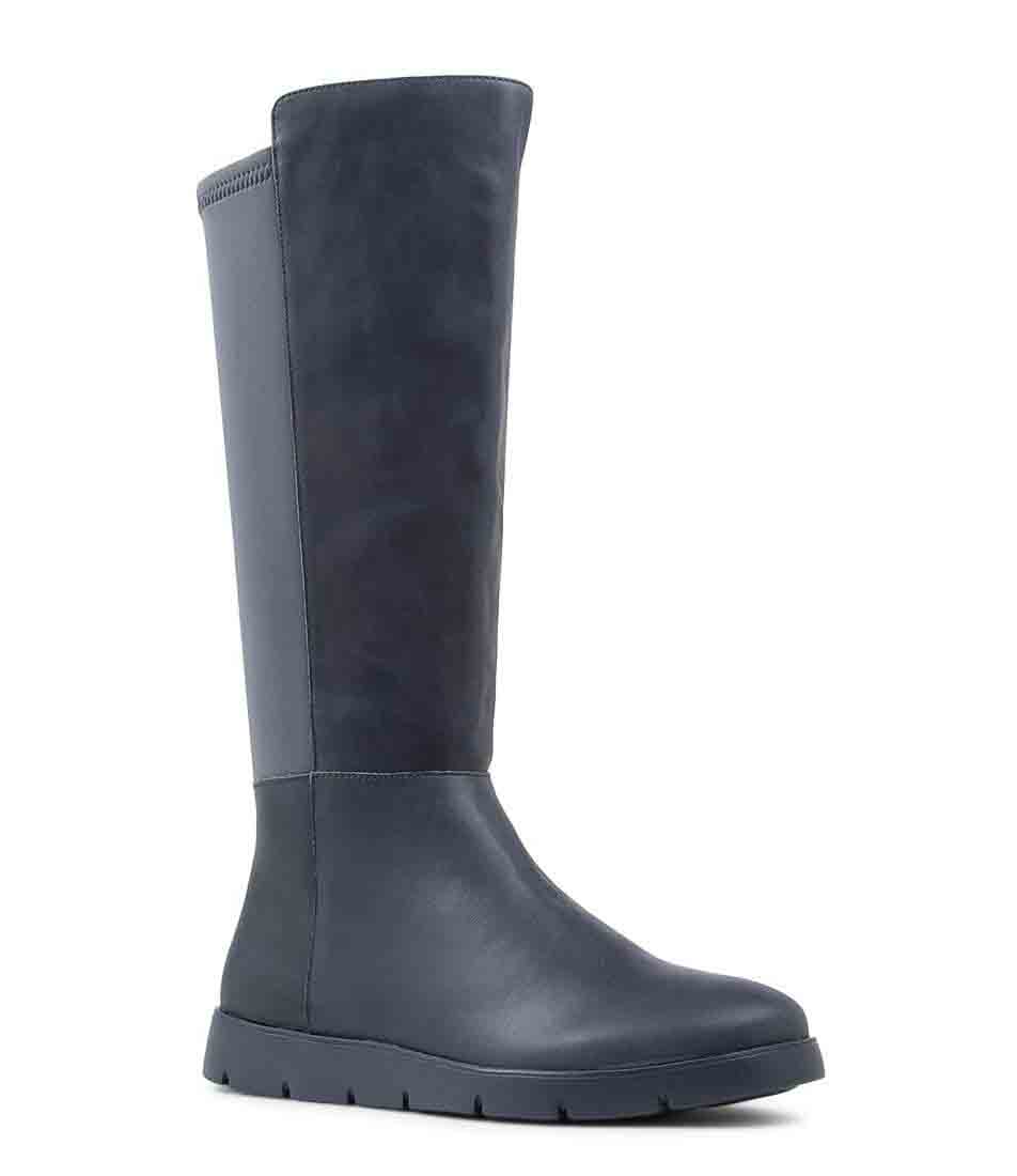 ZIERA MONAKA NAVY - Women High Boots - Collective Shoes 