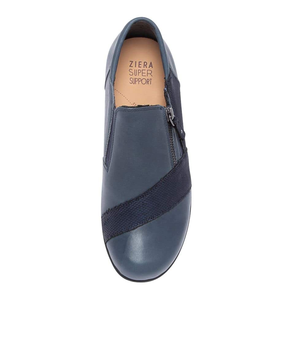 ZIERA SAGE NAVY - Women Slip On - Collective Shoes 
