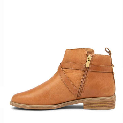 ZIERA SEBAS TAN - Women Boots - Collective Shoes 