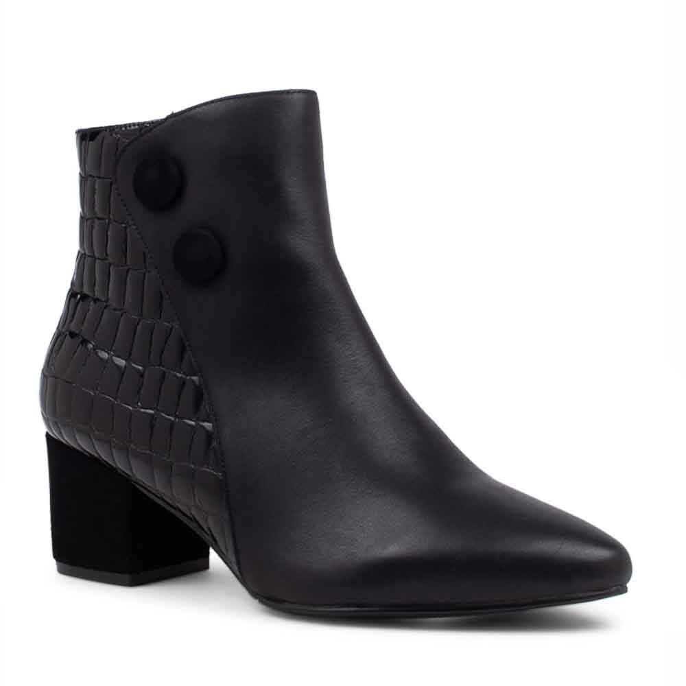 ZIERA VEYDA BLACK MIX - Women Boots - Collective Shoes 