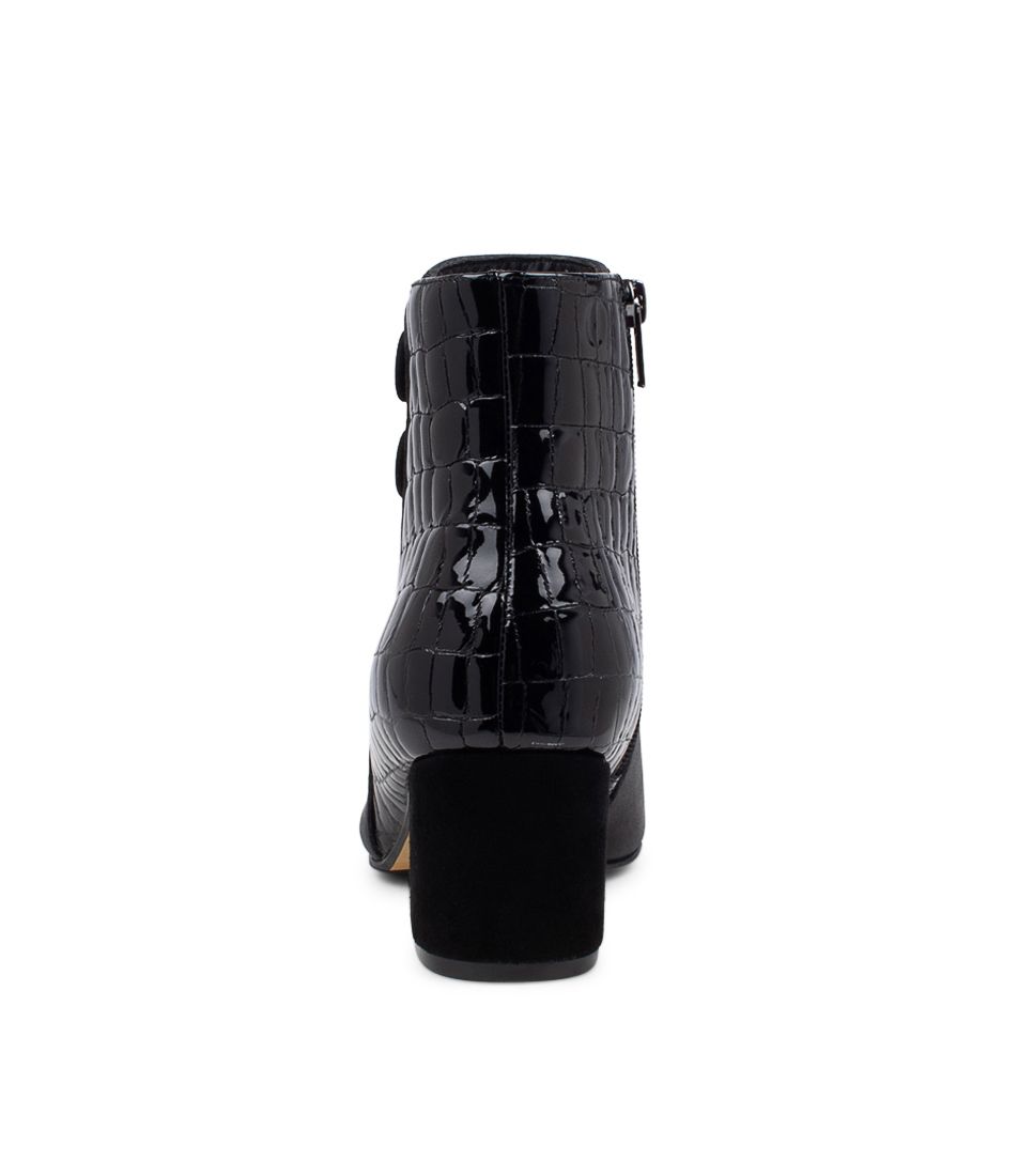 ZIERA VEYDA BLACK MIX - Women Boots - Collective Shoes 
