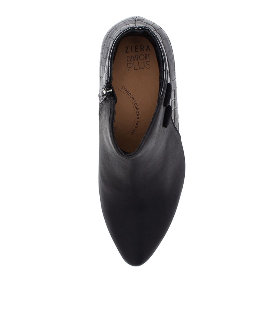ZIERA VEYDA BLACK MIX - Women Boots - Collective Shoes 
