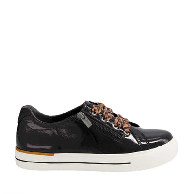 ZIERA AUDRY BLACK PATENT - Women sneakers - Collective Shoes 