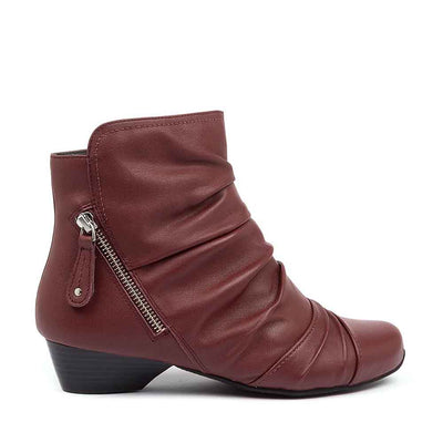 ZIERA CAMRYN DARK RED - Women Boots - Collective Shoes 