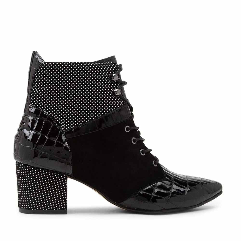 ZIERA VANA BLACK WHITE MULTI - Women Boots - Collective Shoes 