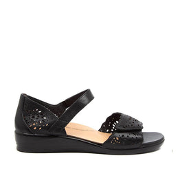 ZIERA DUSTY W BLACK - Women Sandals - Collective Shoes 