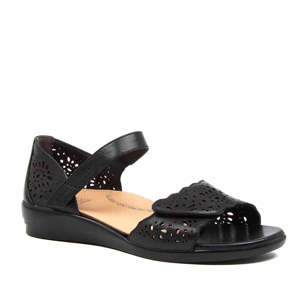 ZIERA DUSTY W BLACK - Women Sandals - Collective Shoes 