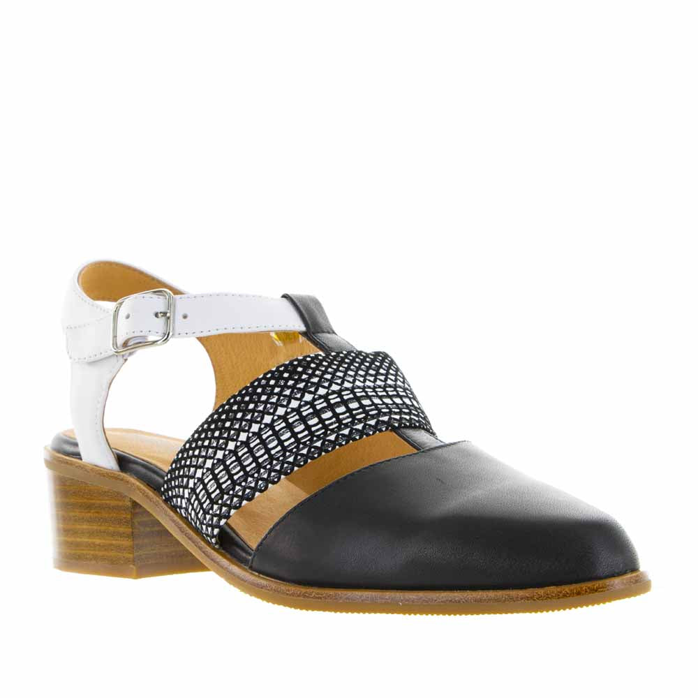 Bresley Actor Black White - Women Sandals - Collective Shoes 