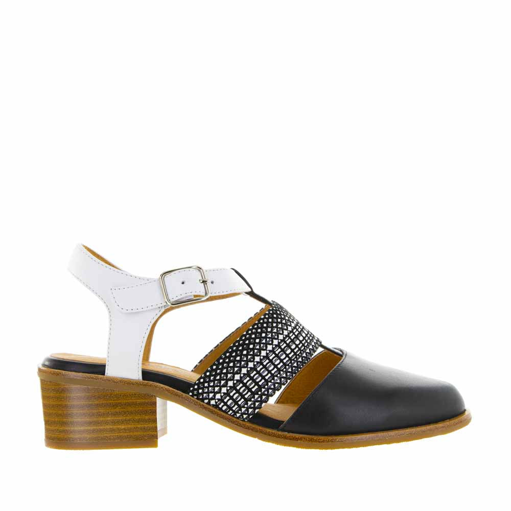Bresley Actor Black White - Women Sandals - Collective Shoes 