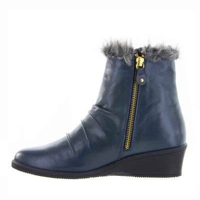 LESANSA ALLY NAVY Women Boots - Zeke Collection