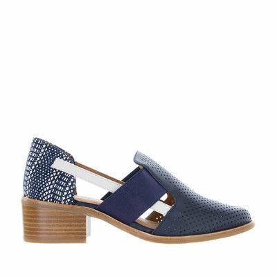 BRESLEY ARCHY NAVY MULTI - Women Slip On - Collective Shoes 