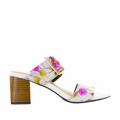 Bresley Asoto White Garden - Women Heels - Collective Shoes 