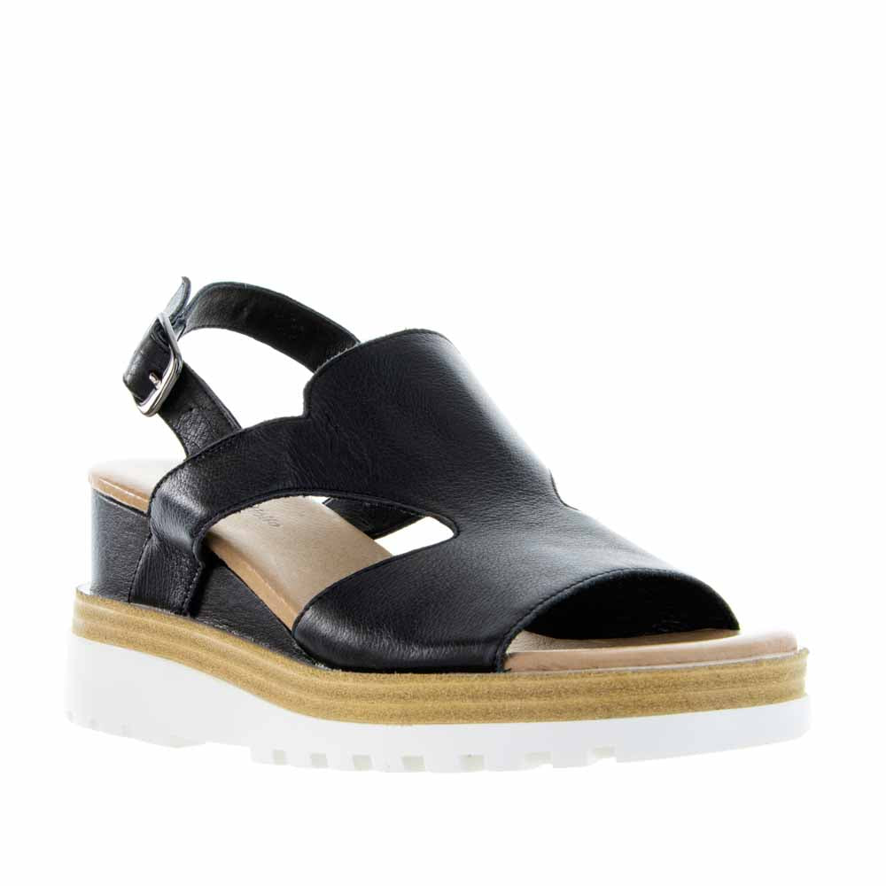 Django & Juliette Bassett Black - Women Sandals - Collective Shoes 