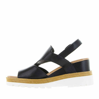 Django & Juliette Bassett Black - Women Sandals - Collective Shoes 