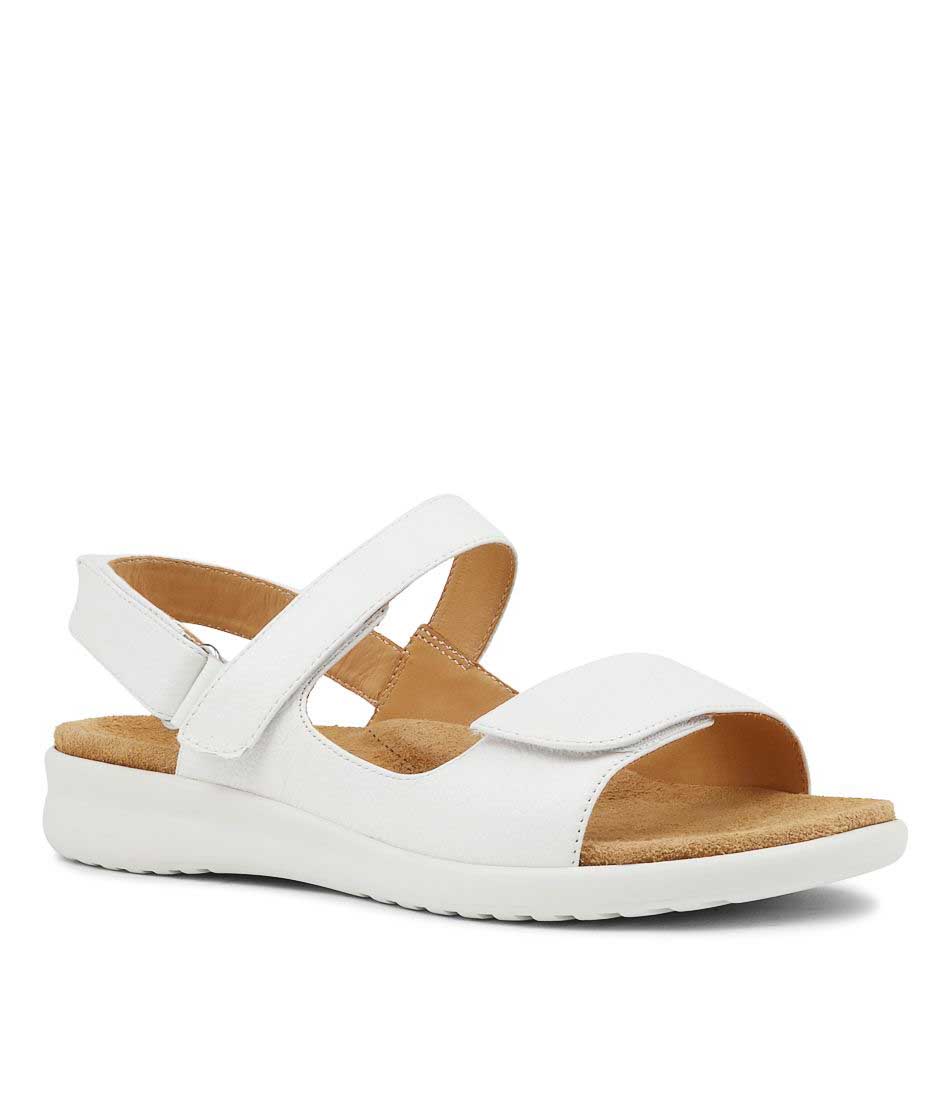 ZIERA BENJI WHITE - Women Sandals - Collective Shoes 