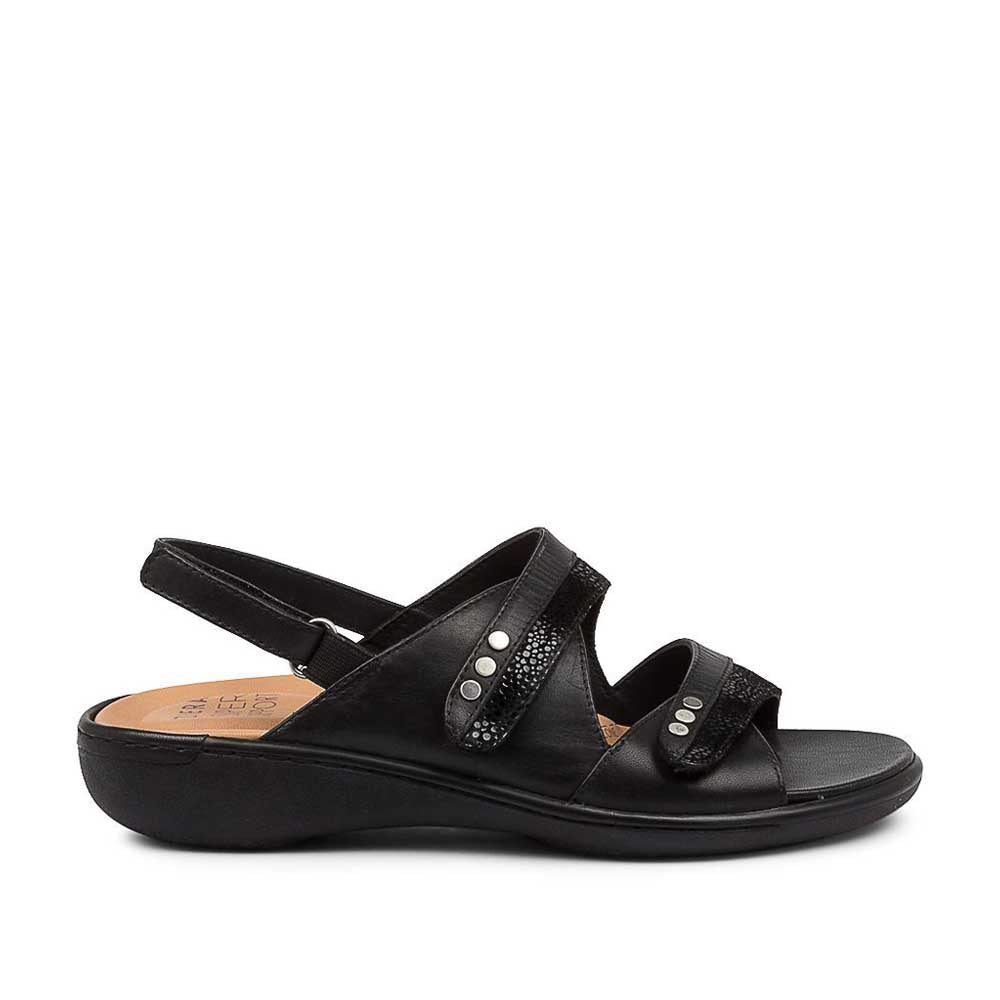 ZIERA BIZZY BLACK STINGRAY - Women Sandals - Collective Shoes 