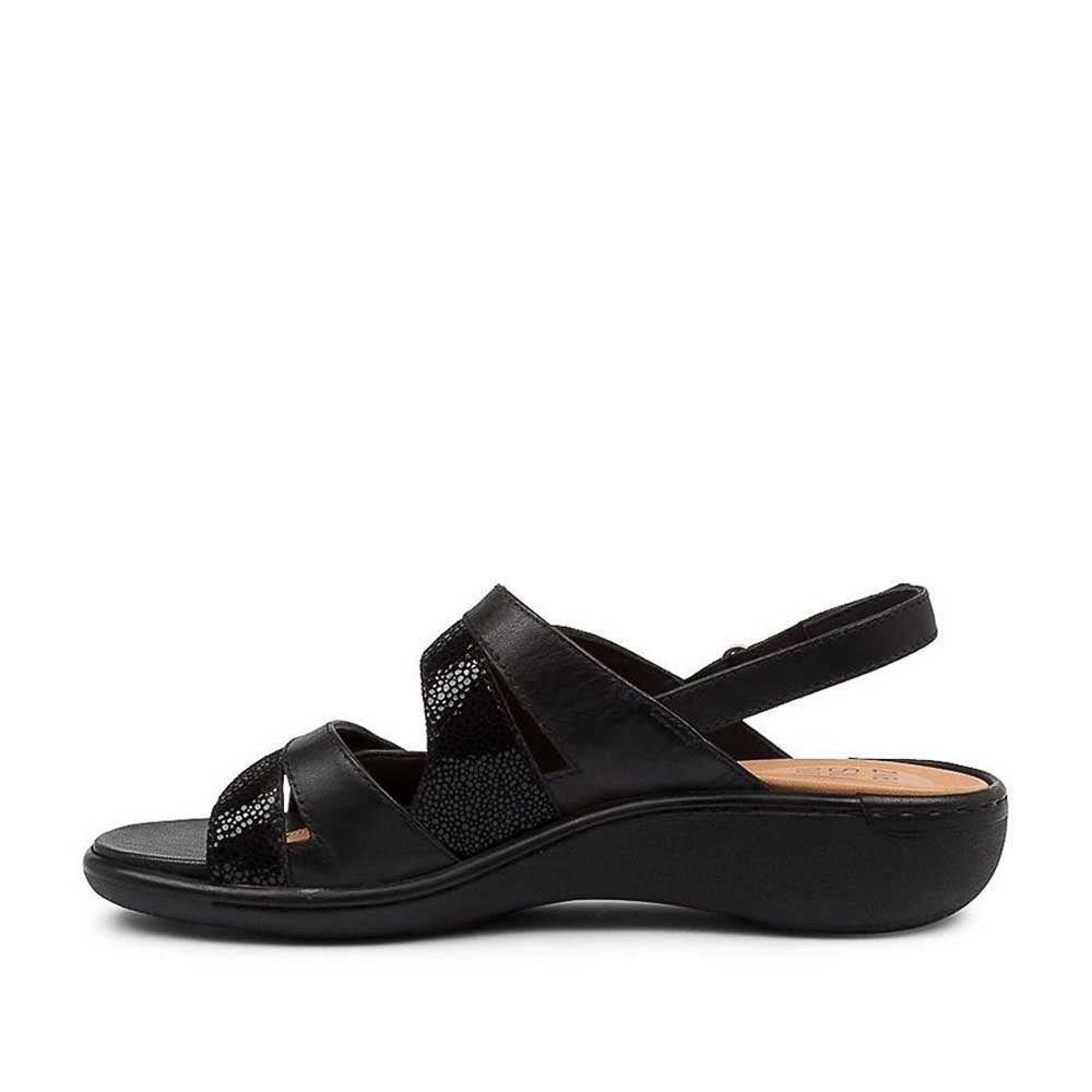 ZIERA BIZZY BLACK STINGRAY - Women Sandals - Collective Shoes 