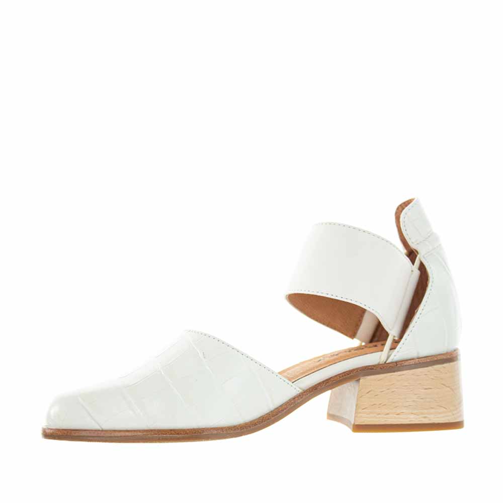 BRESLEY ADOBO IVORY CROC - Bresley Women Sandals - Collective Shoes 