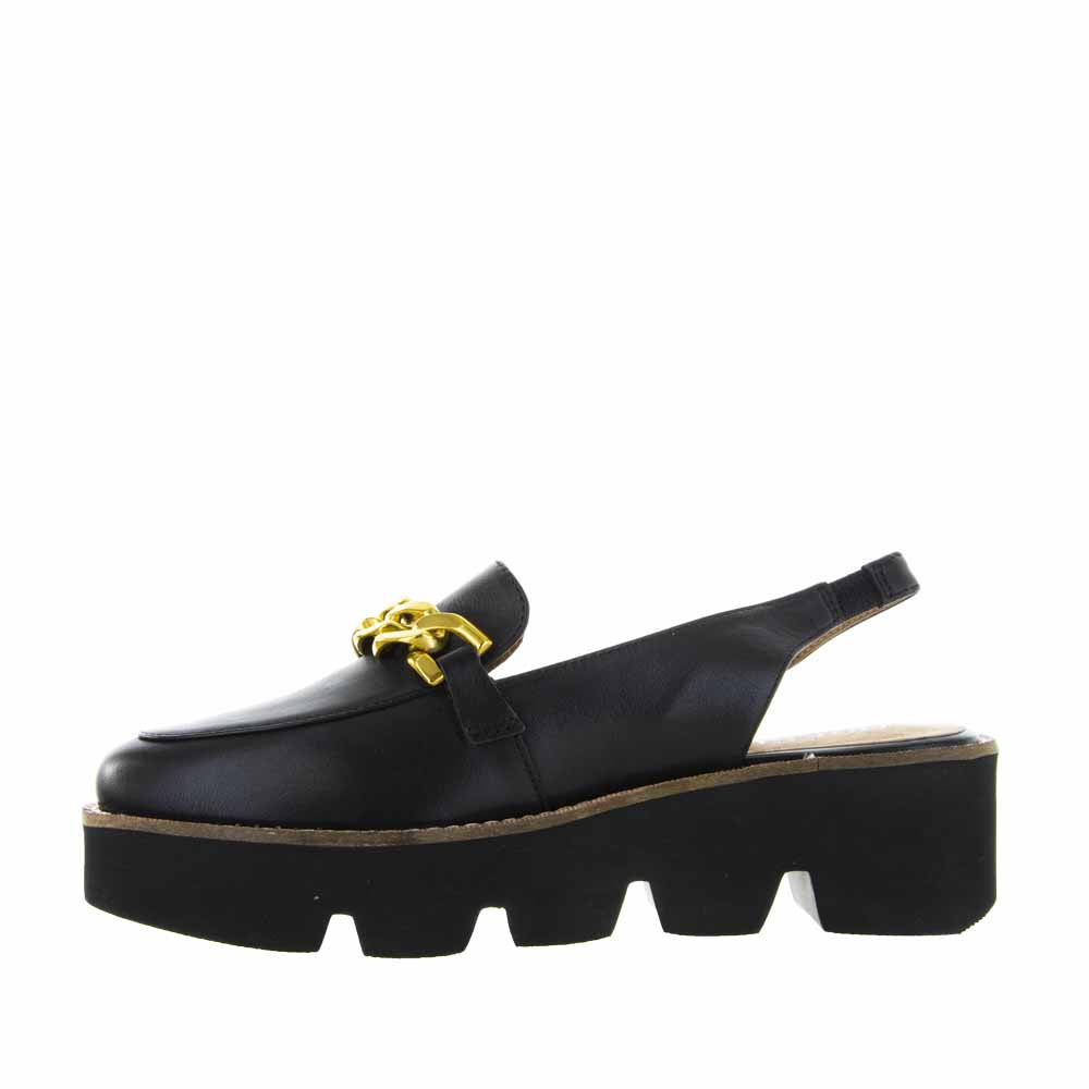 Bresley Pidgeon Black - Women Wedge - Collective Shoes 