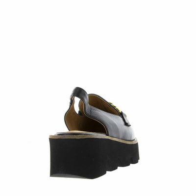 Bresley Pidgeon Black - Women Wedge - Collective Shoes 