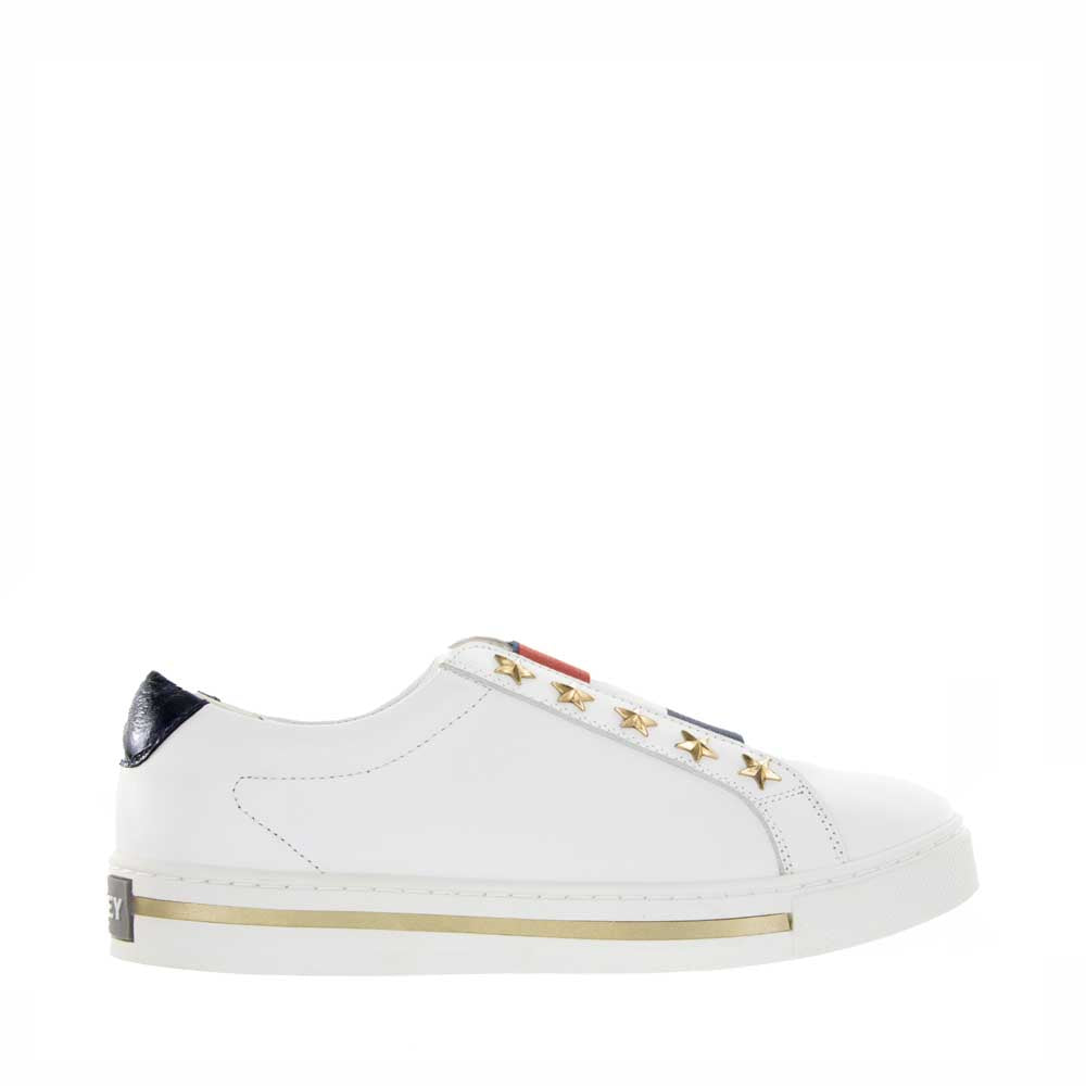 BRESLEY SINISTER WHITE/STRIPE - Women Slip On - Collective Shoes 