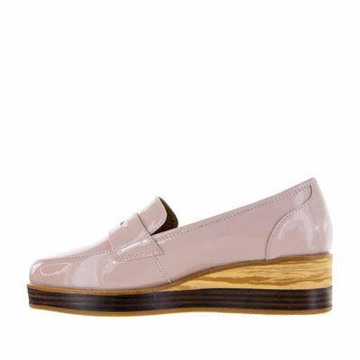BRESLEY SOUTHY NUDE PATENT - Women Slip On - Collective Shoes 
