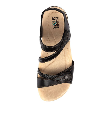 Planet Crop Black - Women Sandals - Collective Shoes 