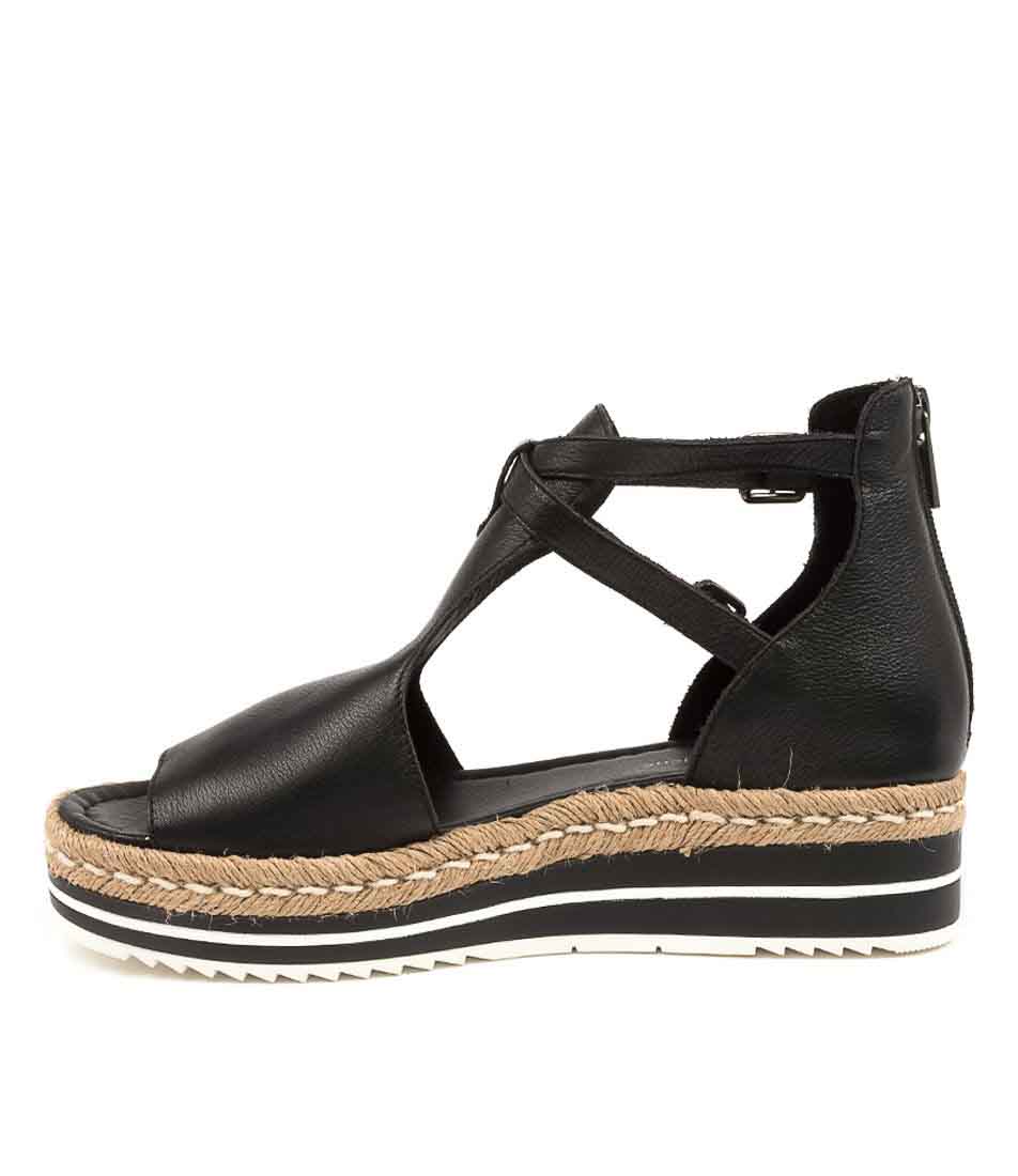 DJANGO & JULIETTE ALEXYS BLACK - Women Sandals - Collective Shoes 
