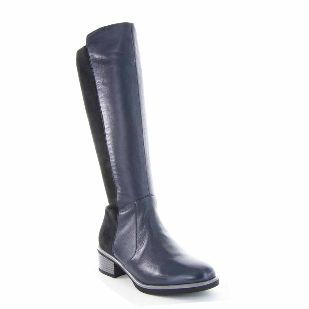 BRESLEY DOLORES NAVY - Women High Boots - Collective Shoes 