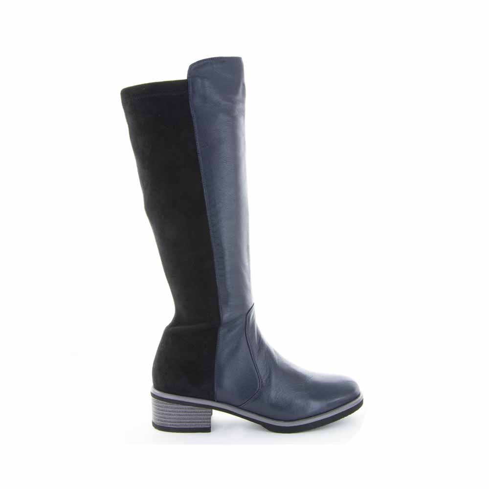 BRESLEY DOLORES NAVY - Women High Boots - Collective Shoes 