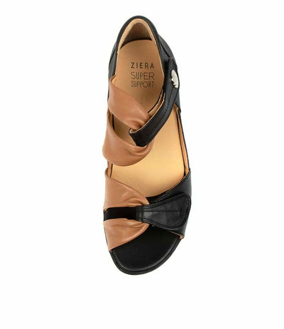 ZIERA DOXIE W BLACK TAN - Collective Shoes 