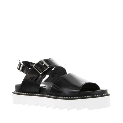 BRESLEY DUET BLACK HI-SHINE - Women Sandals - Collective Shoes 