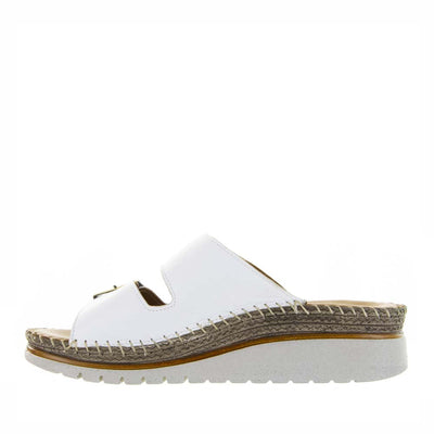 LESANSA FREYA WHITE Women Slip-ons - Zeke Collection NZ