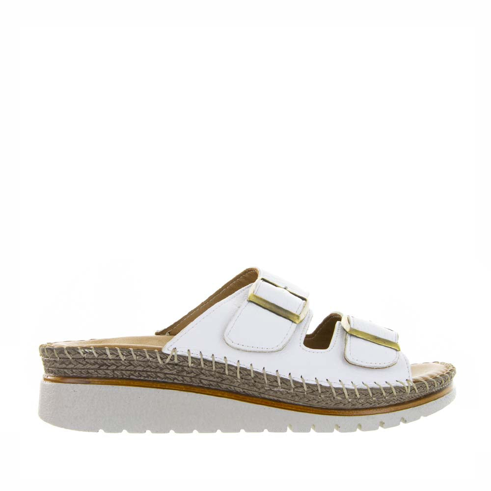 LESANSA FREYA WHITE Women Slip-ons - Zeke Collection NZ