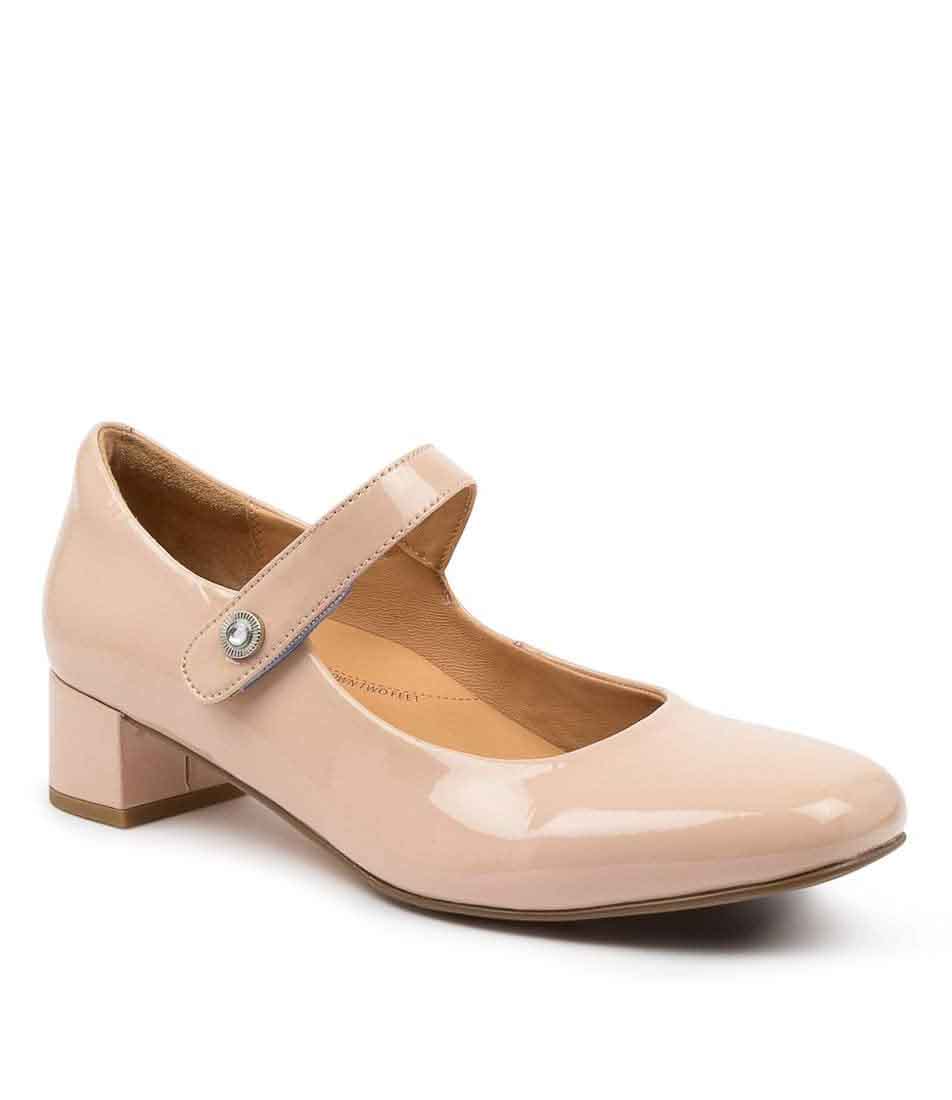ZIERA KITTY NUDE PATENT - Women Heels - Collective Shoes 
