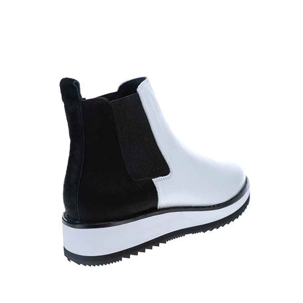 LESANSA STING WHITE BLACK PONY Women Boots - Zeke Collection
