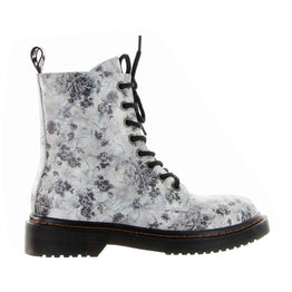LESANSA DEPTH GREY FLORAL - Women Boots - Collective Shoes 