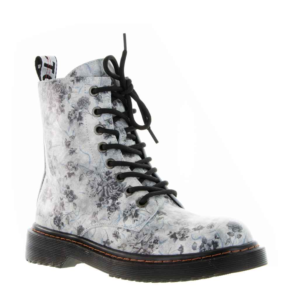 LESANSA DEPTH GREY FLORAL - Women Boots - Collective Shoes 