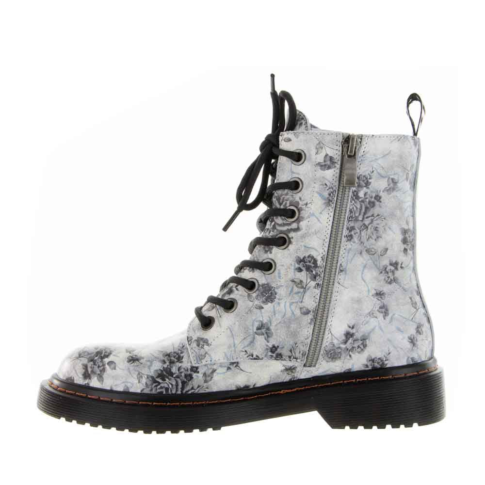 LESANSA DEPTH GREY FLORAL - Women Boots - Collective Shoes 
