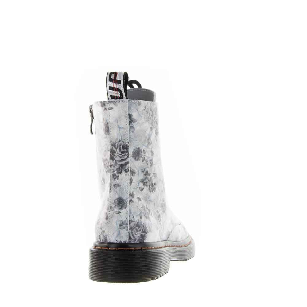 LESANSA DEPTH GREY FLORAL - Women Boots - Collective Shoes 