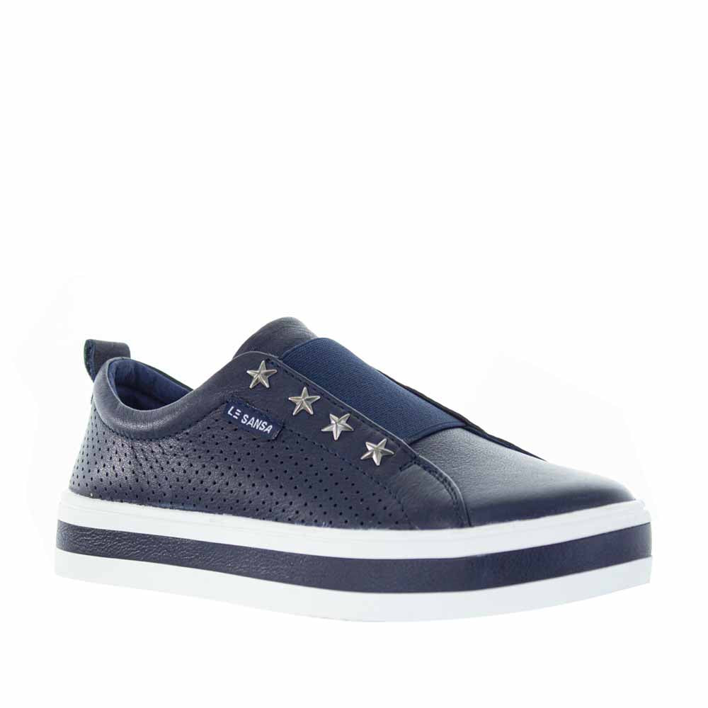 LESANSA STARK NAVY - Le Sansa Women Slip-ons - Collective Shoes 