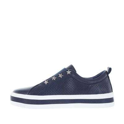 LESANSA STARK NAVY - Le Sansa Women Slip-ons - Collective Shoes 