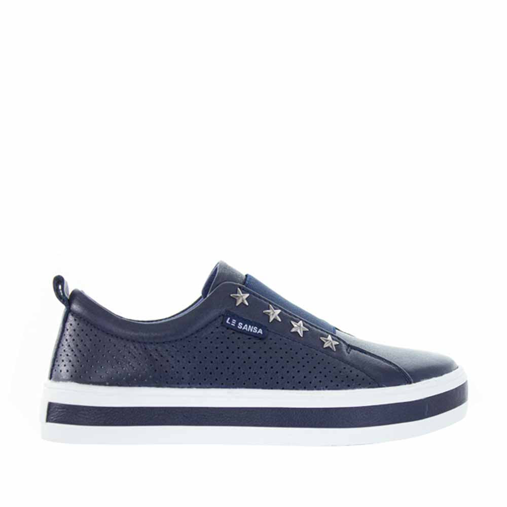 LESANSA STARK NAVY - Le Sansa Women Slip-ons - Collective Shoes 