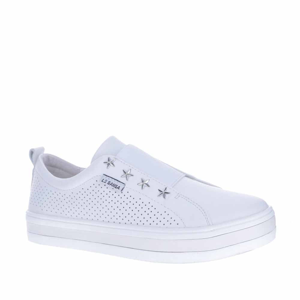 LESANSA STARK WHITE - Le Sansa Women Slip-ons - Collective Shoes 