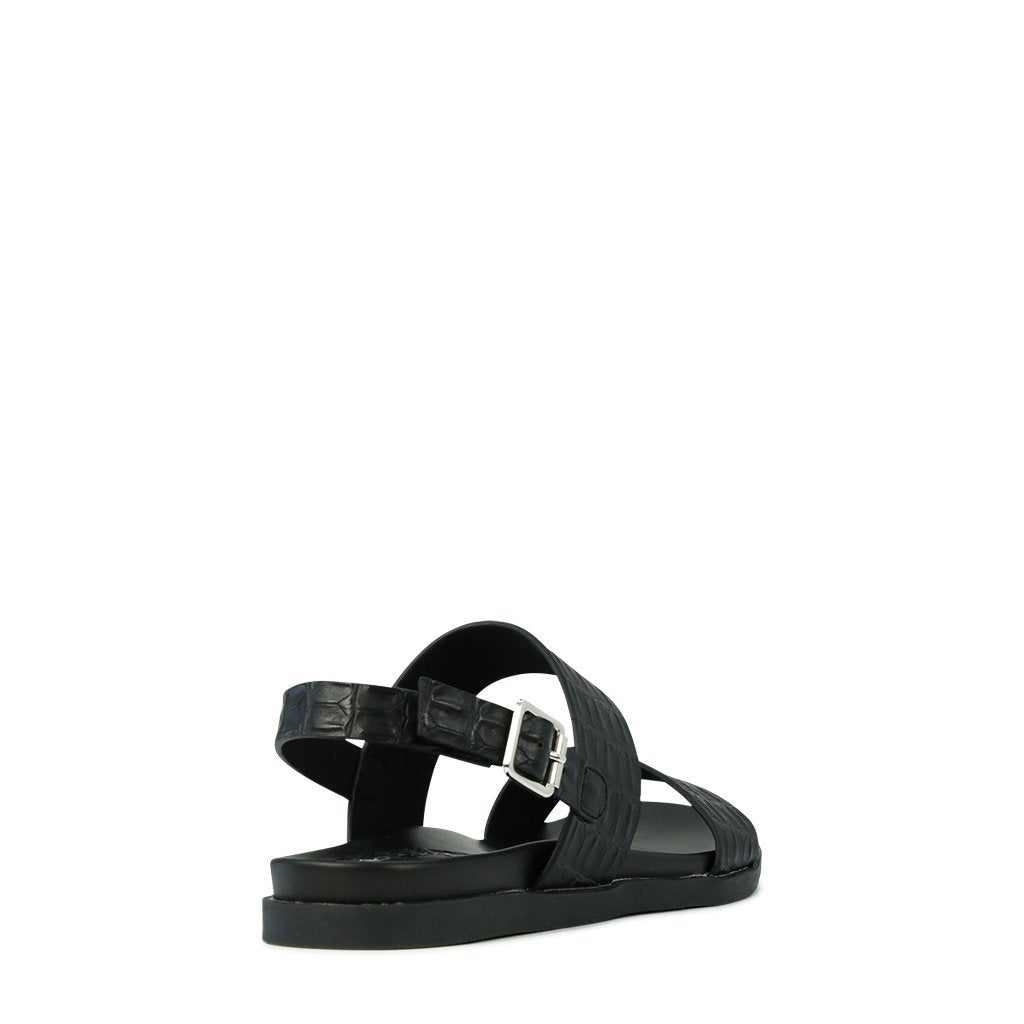 LOS CABOS ROENA BLACK CROC - Collective Shoes 